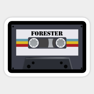 Forester / Cassette Tape Style Sticker